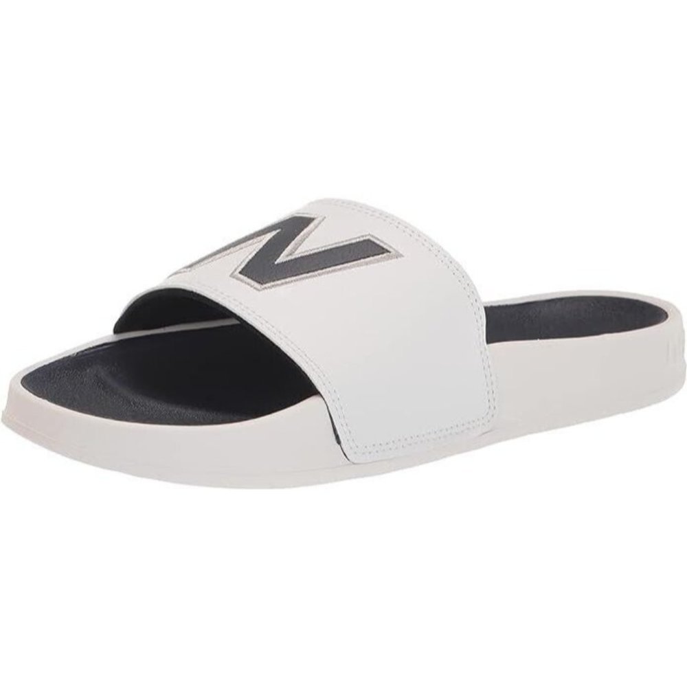 NEW BALANCE Icons Men's 200 V1 Slide Sandal White Blue 8 US  7 UK NEW WI…